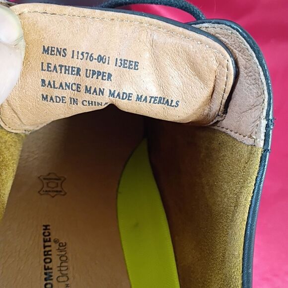 Florsheim Comfortech Mens SZ 13 EEE Black Leather Oxfords 11576-001. - Picture 7 of 7